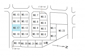 第8期タウン蓬莱町分譲No.17